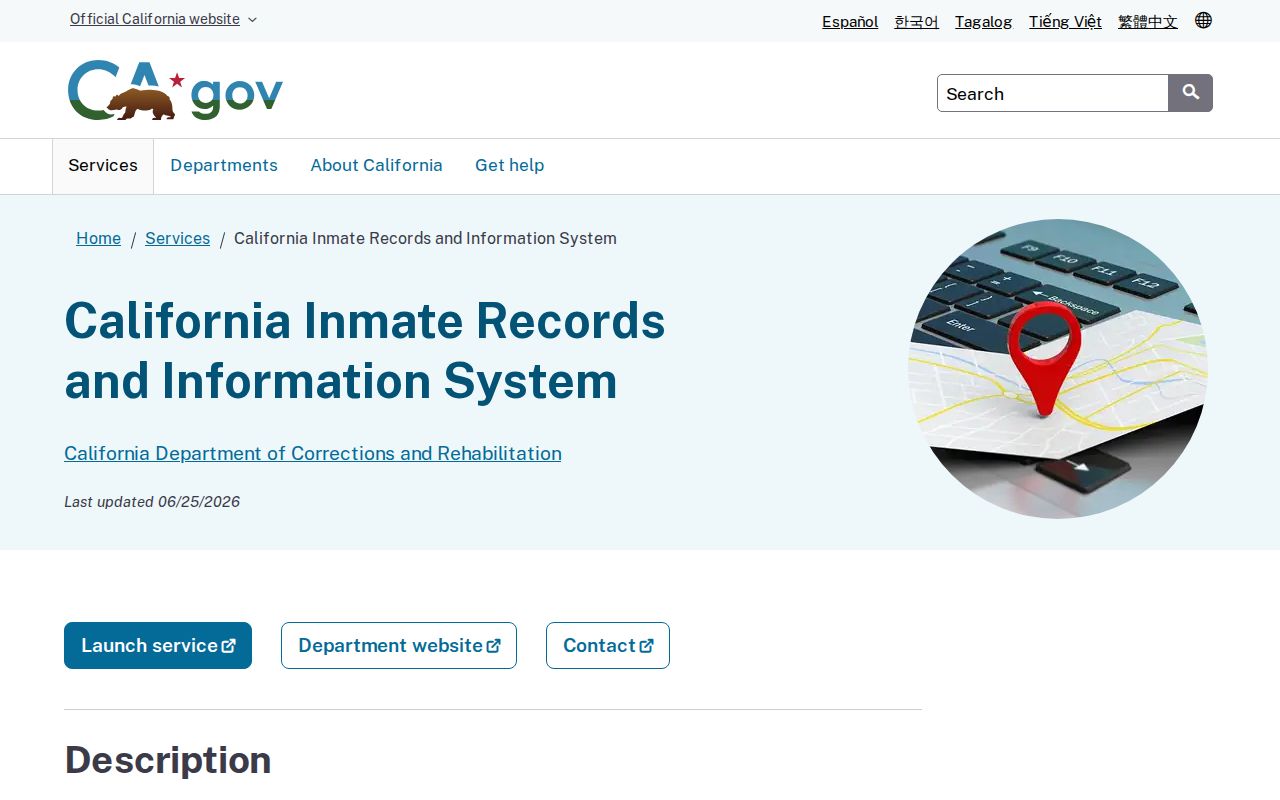 CA.gov CIRIS service description